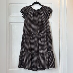 Ann Taylor Black and White Polka Dot Mini Dress